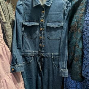 DL1961 Dark Blue Women's Denim Overalls